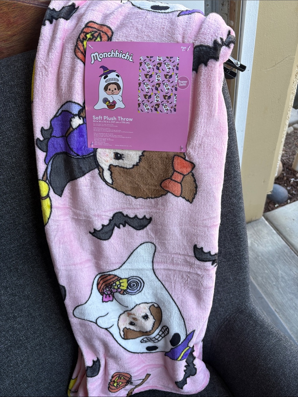 Kids Pink Soft Plush Throw Blanket 50x70